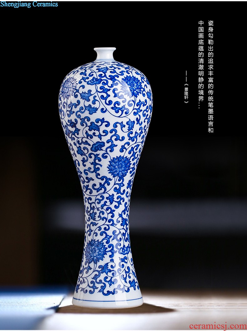 Ceramic floret bottle of archaize the jun porcelain kiln red Chinese style household adornment sitting room flower arranging, handicraft furnishing articles