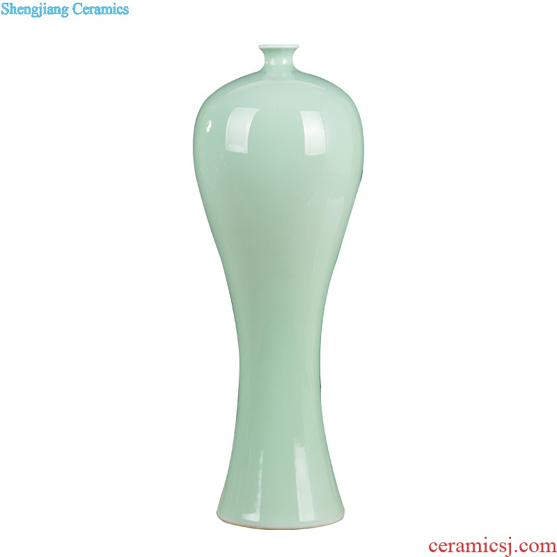 Jingdezhen ceramics vases, contemporary and contracted place flower arranging small porcelain wine handicraft decorative household items