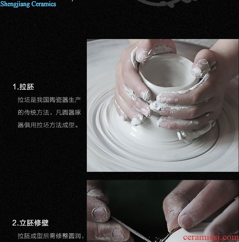 Jingdezhen nine domain hongyun landscape in the bell cup blue agate red tea cup sample tea cup personal kung fu cup