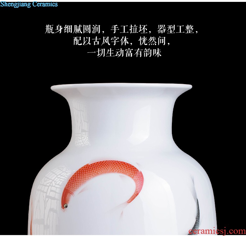 Jingdezhen ceramics Archaize creative kiln vases, new Chinese style classical sitting room adornment rich ancient frame furnishing articles