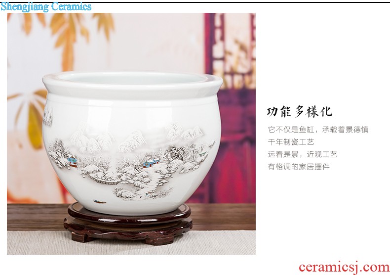 Jingdezhen ceramics furnishing articles household adornment hang dish Chinese wine sitting room porch decorate dish