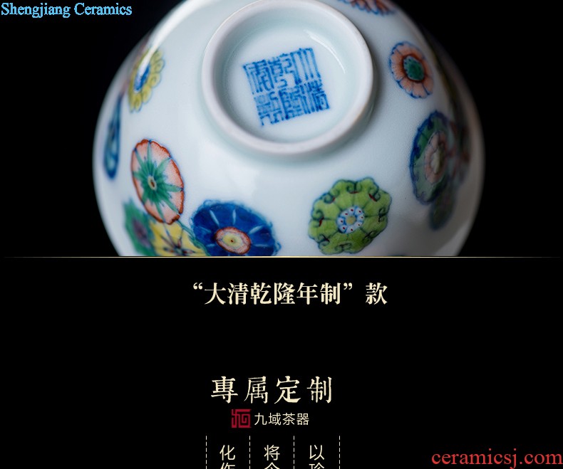 Kung fu tea cup single cup tea cup you fight exotic archaize ceramic hand-painted chenghua cup sample tea cup individual cup master cup