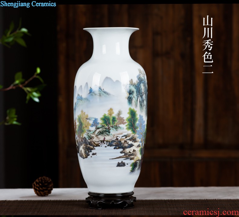 Jingdezhen ceramics furnishing articles act the role ofing is tasted household decoration of Chinese style decoration plate sitting room porch ark TV ark