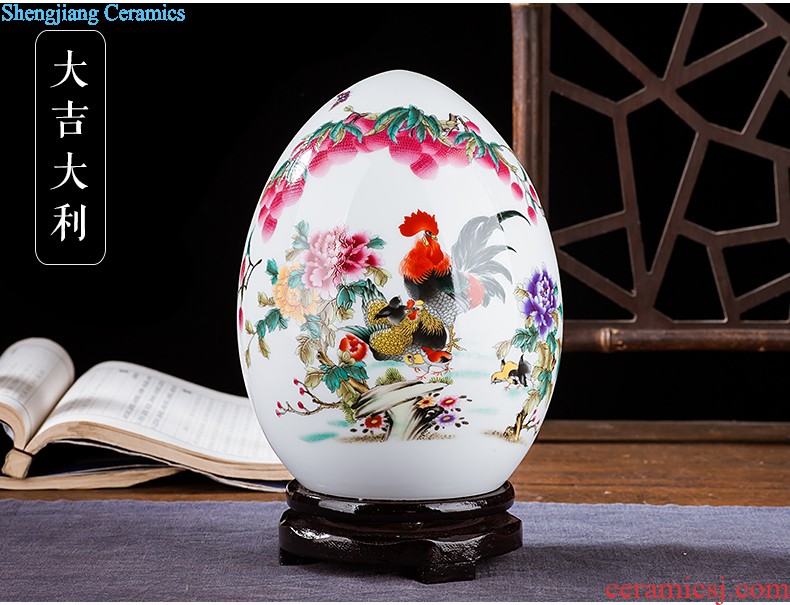 Jingdezhen ceramics flower vase creative modern new Chinese style home sitting room adornment TV ark furnishing articles