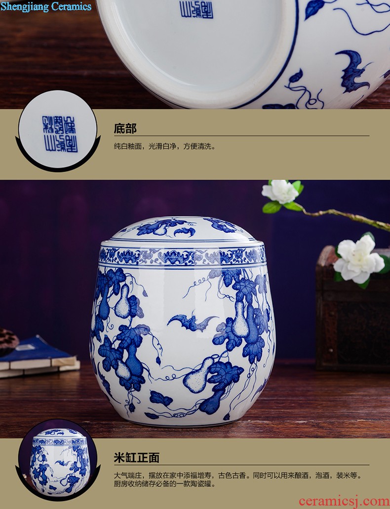 Jingdezhen ceramics antique flower arrangement of blue and white porcelain vase Chinese style furnishing articles contracted household act the role ofing is tasted the sitting room of handicraft