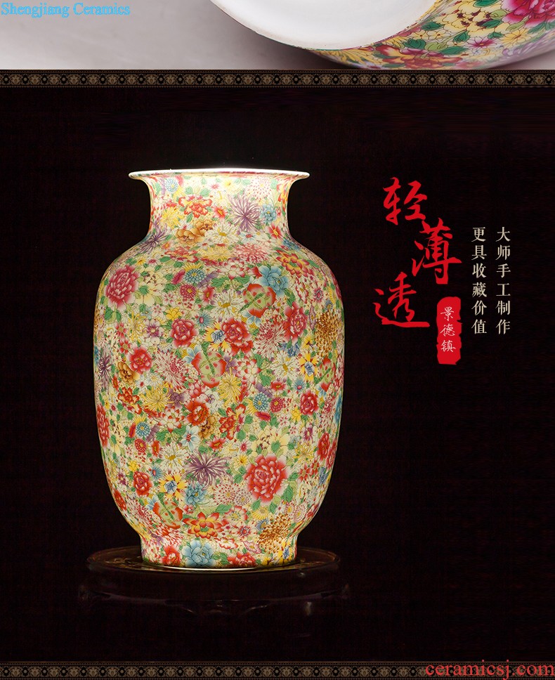 Jingdezhen ceramics hand-painted porcelain vase wine porch home wine ark adornment sitting room TV ark furnishing articles