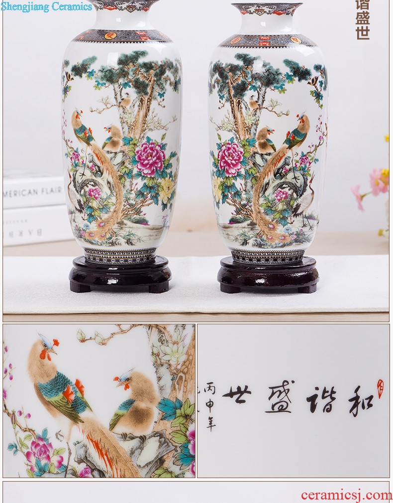 Jingdezhen ceramics design modern vogue to live in the living room beaming pastel yellow vase new home furnishing articles