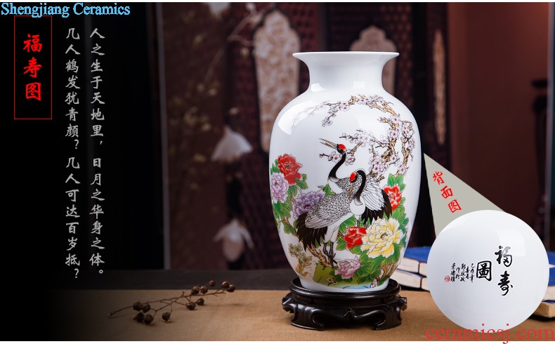 Jingdezhen ceramics new Chinese antique blue and white porcelain vase wine ark adornment home sitting room handicraft furnishing articles