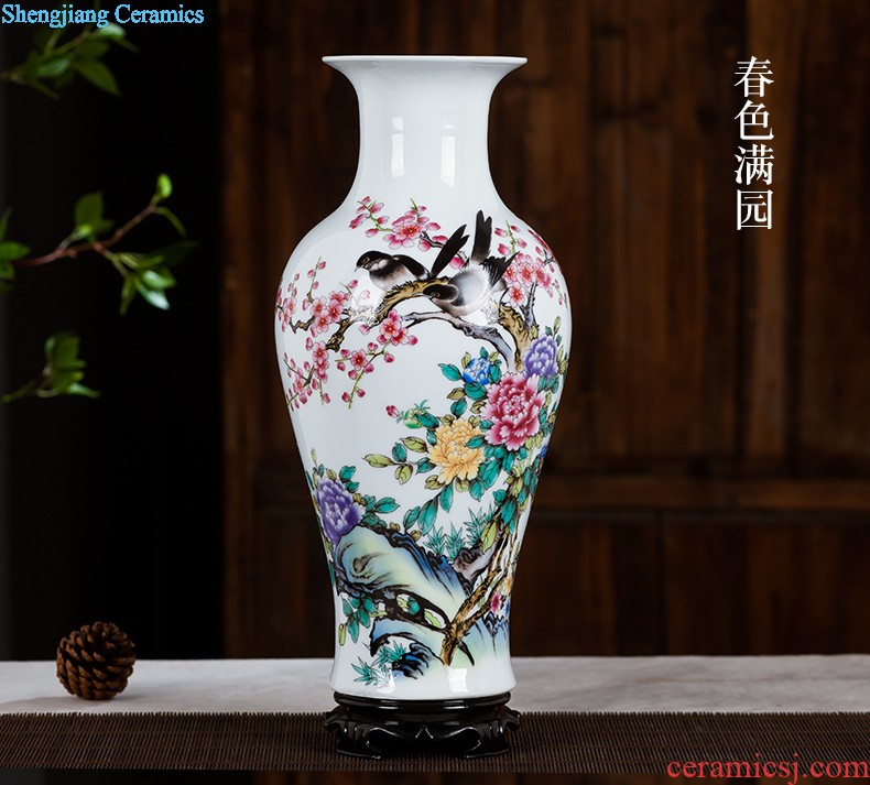 Jingdezhen ceramics furnishing articles act the role ofing is tasted household decoration of Chinese style decoration plate sitting room porch ark TV ark