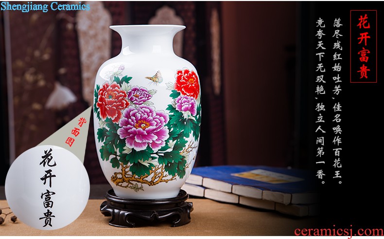 Jingdezhen ceramics new Chinese antique blue and white porcelain vase wine ark adornment home sitting room handicraft furnishing articles