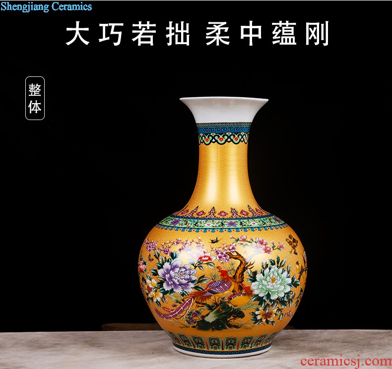 Jingdezhen ceramics vase furnishing articles flower arranging device small porcelain wine sitting room decorates porch decoration household act the role ofing is tasted