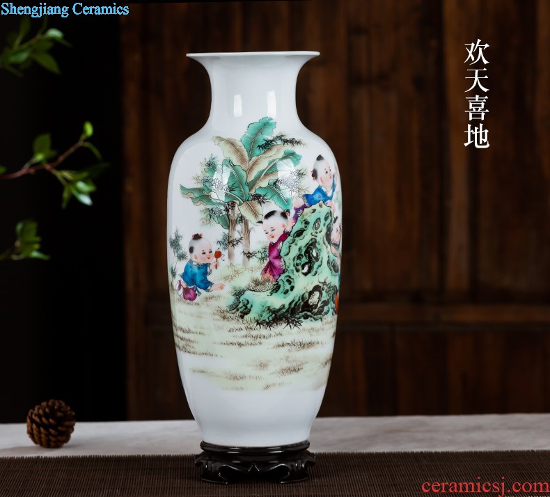 Jingdezhen ceramics furnishing articles act the role ofing is tasted household decoration of Chinese style decoration plate sitting room porch ark TV ark