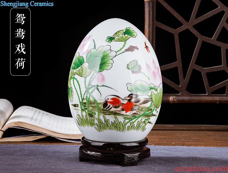 Jingdezhen ceramics flower vase creative modern new Chinese style home sitting room adornment TV ark furnishing articles