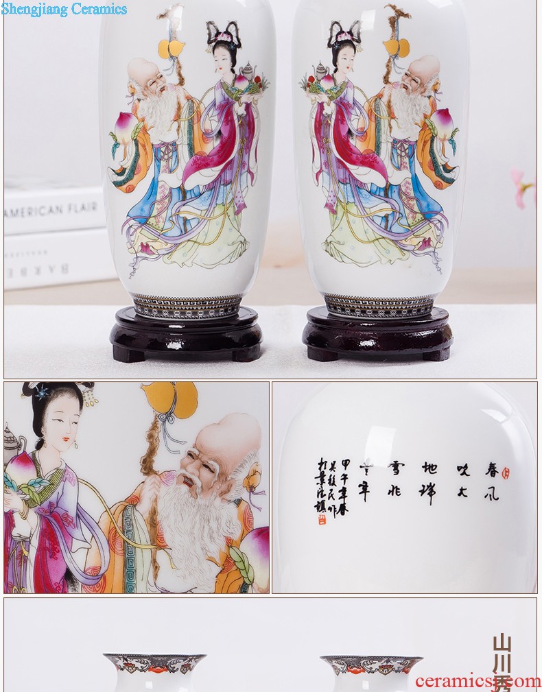 Jingdezhen ceramics design modern vogue to live in the living room beaming pastel yellow vase new home furnishing articles