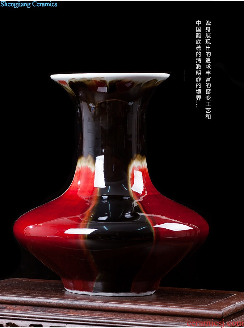 Jingdezhen ceramics hand-painted vases, large in successive years New Chinese style living room flower arranging furnishing articles household act the role ofing is tasted
