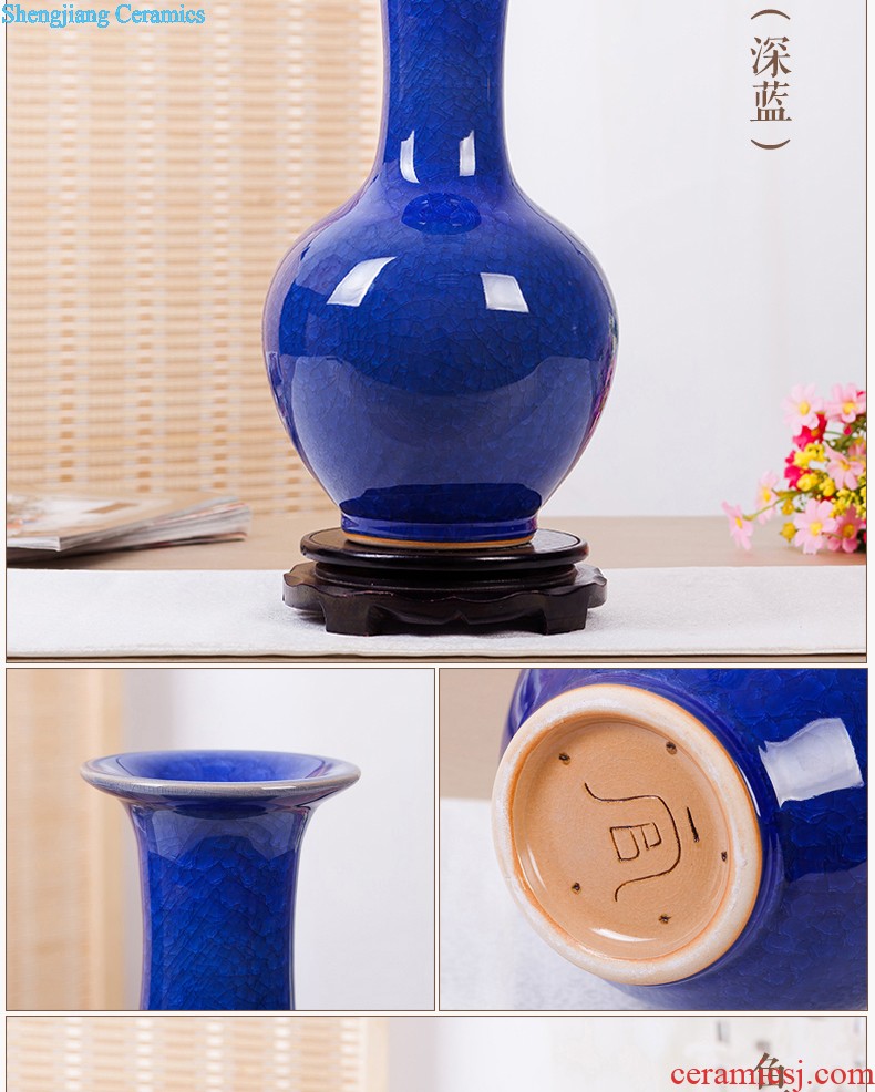 Jingdezhen ceramics vase of contemporary and contracted home sitting room handicraft wine creative egg ornament furnishing articles