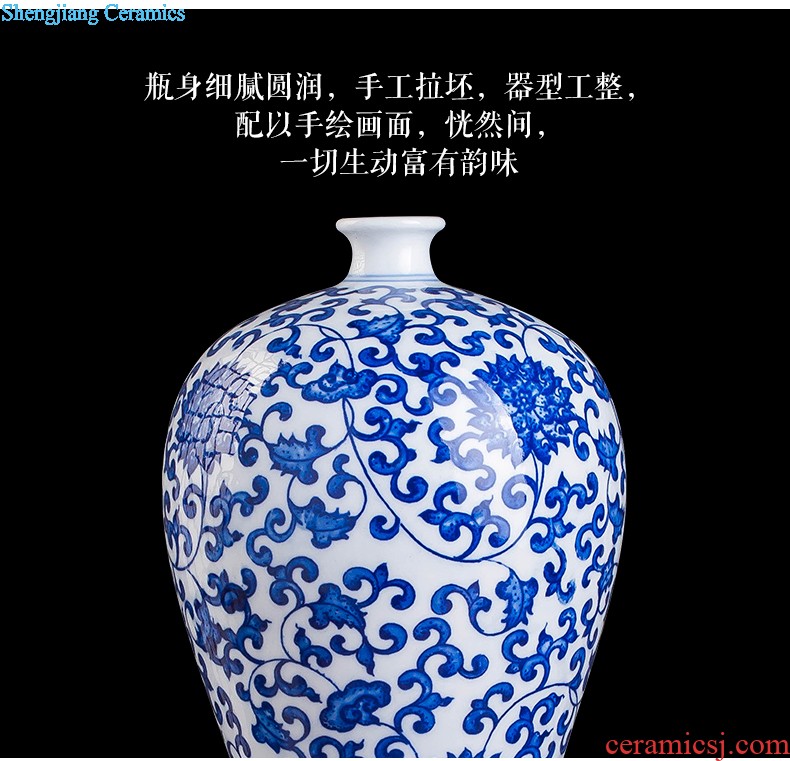 Ceramic floret bottle of archaize the jun porcelain kiln red Chinese style household adornment sitting room flower arranging, handicraft furnishing articles