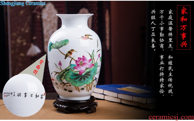 Jingdezhen ceramics new Chinese antique blue and white porcelain vase wine ark adornment home sitting room handicraft furnishing articles