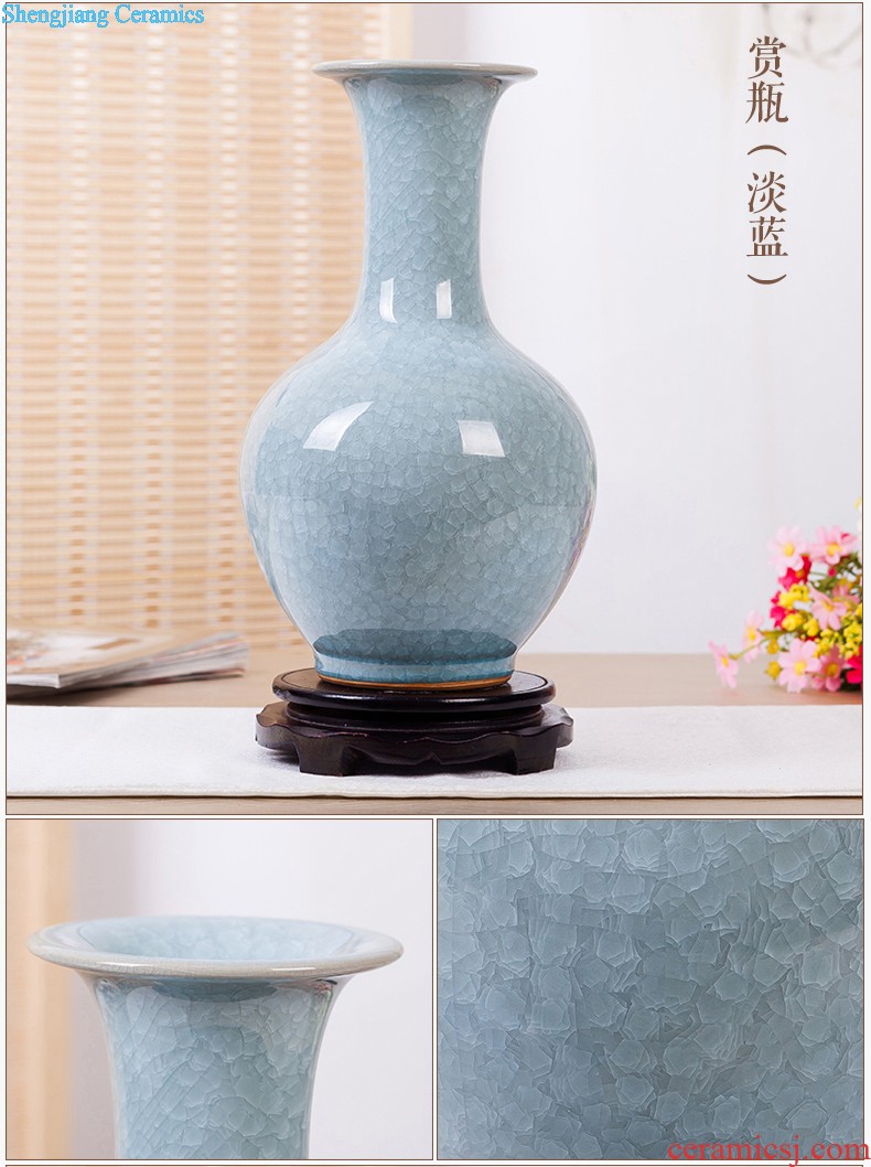 Jingdezhen ceramics vase of contemporary and contracted home sitting room handicraft wine creative egg ornament furnishing articles