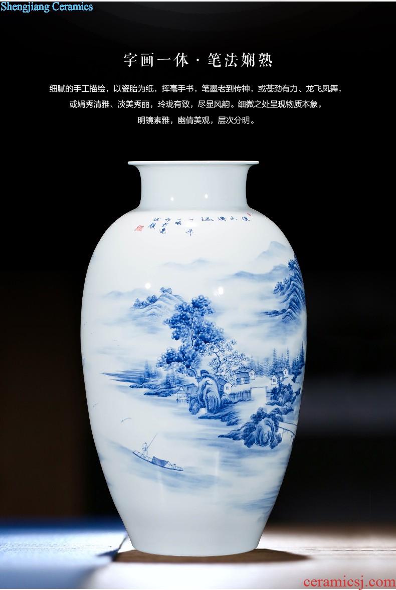 Jun porcelain vase variable glaze ceramics creative wealth ding feng shui plutus home sitting room adornment furnishing articles