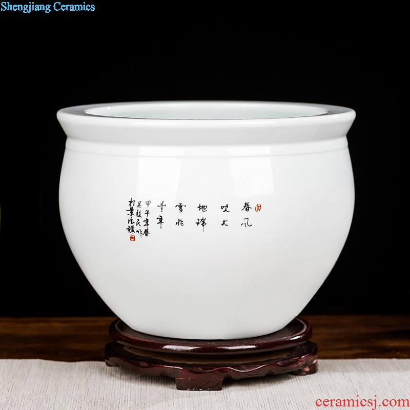 Jingdezhen ceramics furnishing articles household adornment hang dish Chinese wine sitting room porch decorate dish