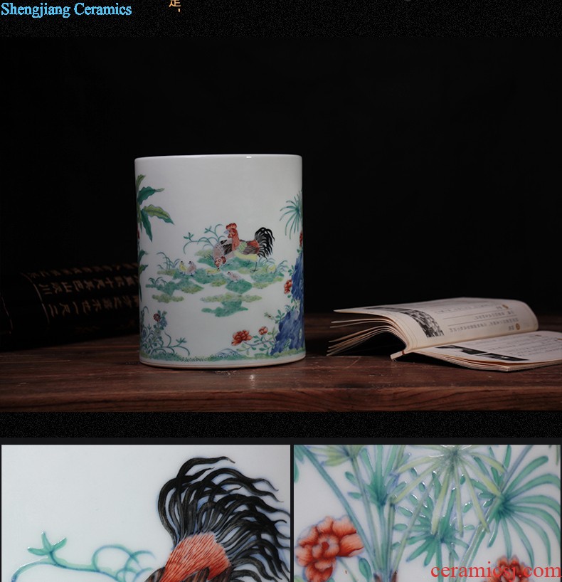 Nine domain Jingdezhen ceramic sample tea cup hand-painted color bucket RuYiBei personal master kung fu tea cups porcelain cups