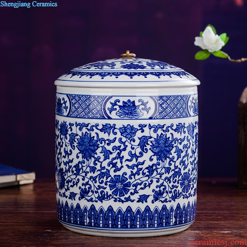 Jingdezhen ceramics antique flower arrangement of blue and white porcelain vase Chinese style furnishing articles contracted household act the role ofing is tasted the sitting room of handicraft