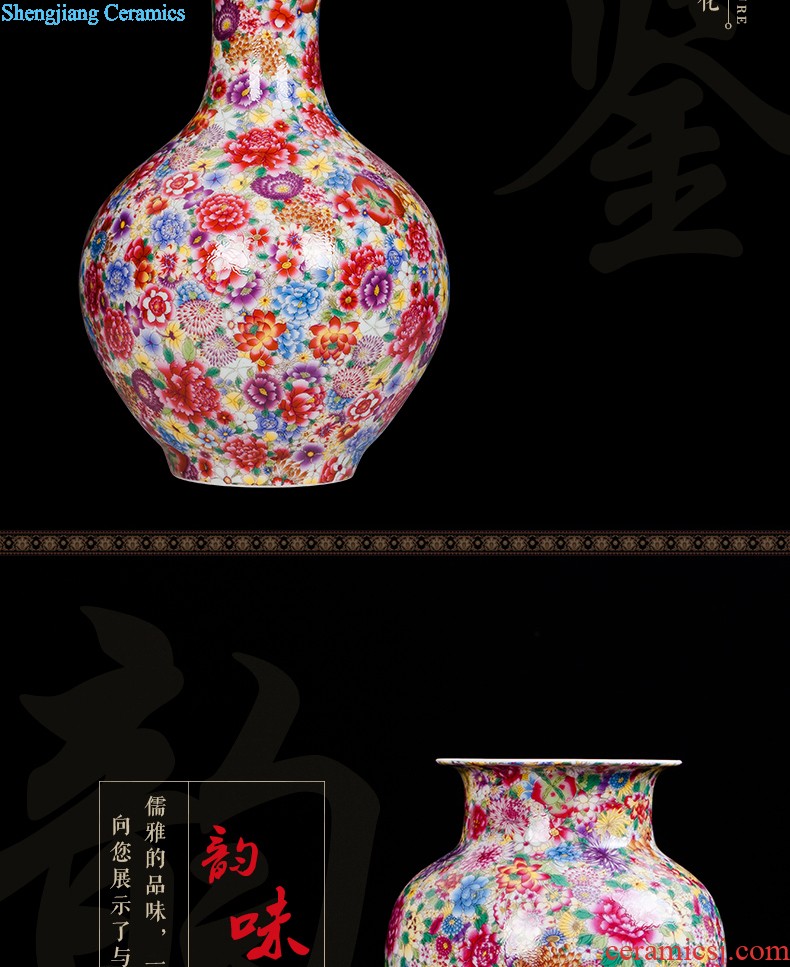 Jingdezhen ceramics hand-painted porcelain vase wine porch home wine ark adornment sitting room TV ark furnishing articles