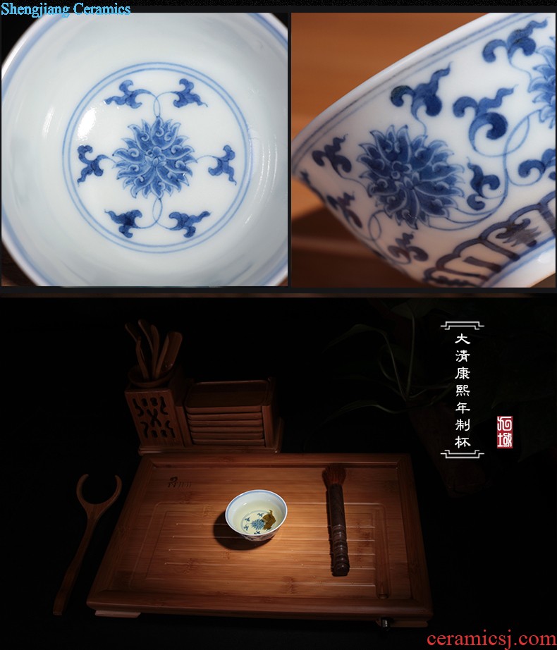 Blue and white porcelain tableware antique dishes exquisite suits and apparatus with cover plate heat preservation plate deep dish bone porcelain ceramic