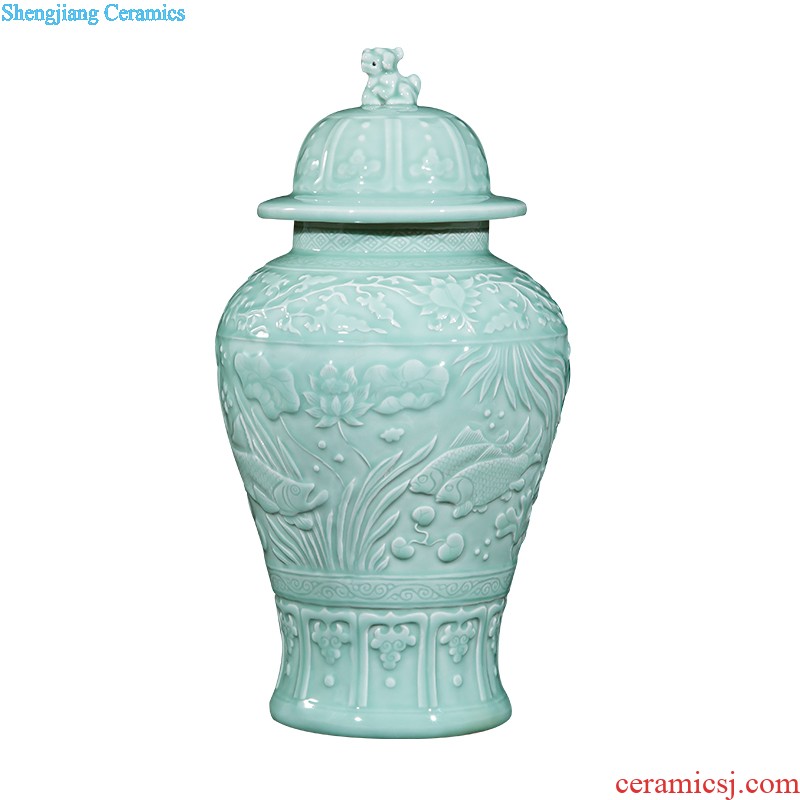 Jingdezhen ceramics hand-painted vases, flower arrangement wine porch home decoration sitting room TV ark furnishing articles