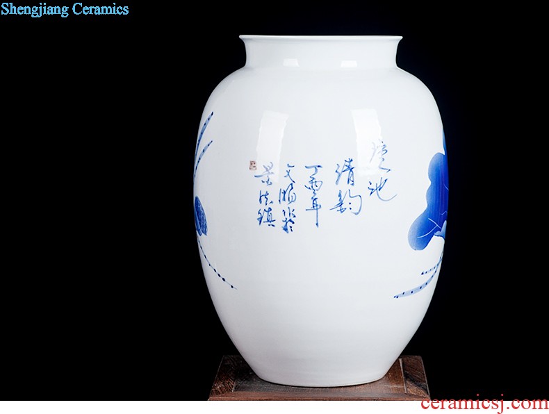 Jingdezhen ceramics furnishing articles act the role ofing is tasted household decoration of Chinese style decoration plate sitting room porch ark TV ark