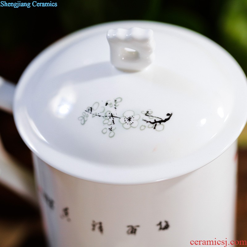 Jingdezhen ceramic cups With cover bone China mugs porcelain cup package mail office meeting Every year more than