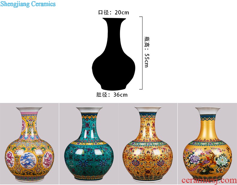 Jingdezhen ceramics vase furnishing articles flower arranging device small porcelain wine sitting room decorates porch decoration household act the role ofing is tasted