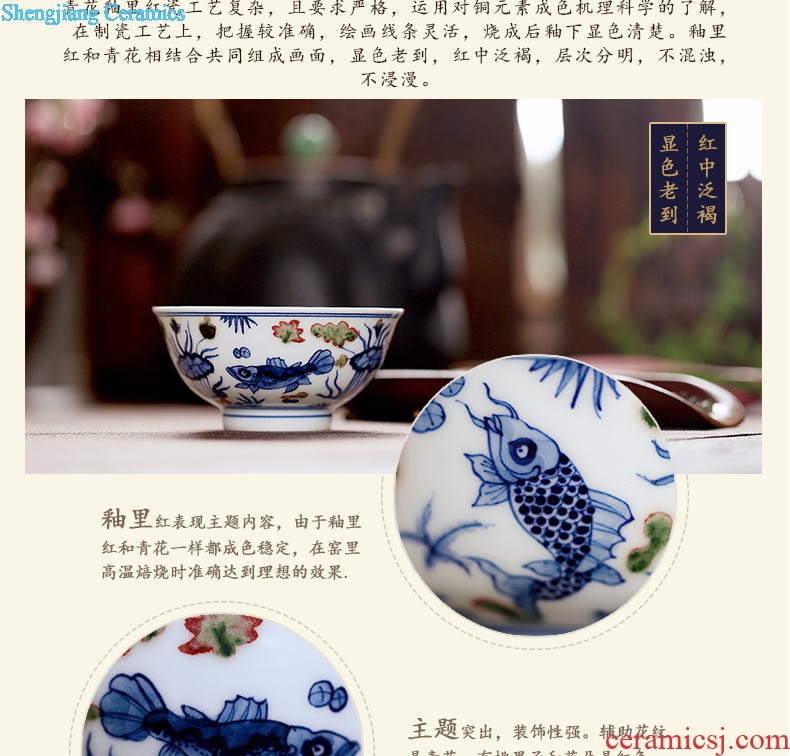 Longquan celadon jingdezhen ceramic tea set Porcelain of a complete set of manual kung fu tea tea, the tea ceremony