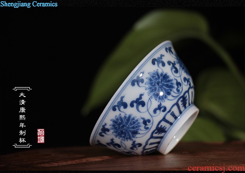 Blue and white porcelain tableware antique dishes exquisite suits and apparatus with cover plate heat preservation plate deep dish bone porcelain ceramic