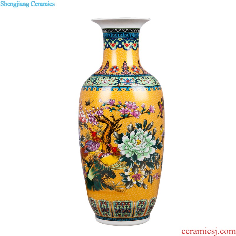 Jingdezhen ceramics hand-painted vases, flower arrangement wine porch home decoration sitting room TV ark furnishing articles