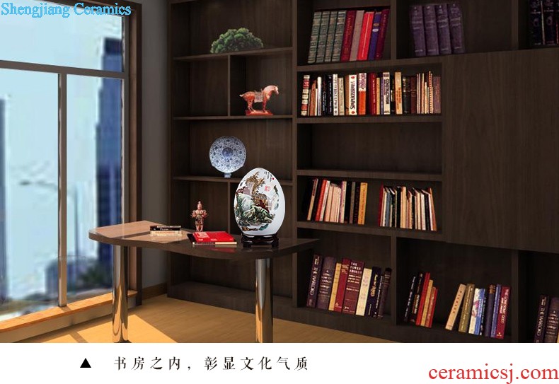 Jingdezhen ceramics flower vase creative modern new Chinese style home sitting room adornment TV ark furnishing articles