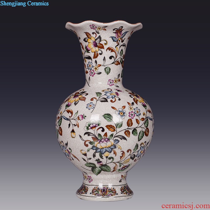 Jingdezhen ceramics hand-painted vases, flower arrangement wine porch home decoration sitting room TV ark furnishing articles