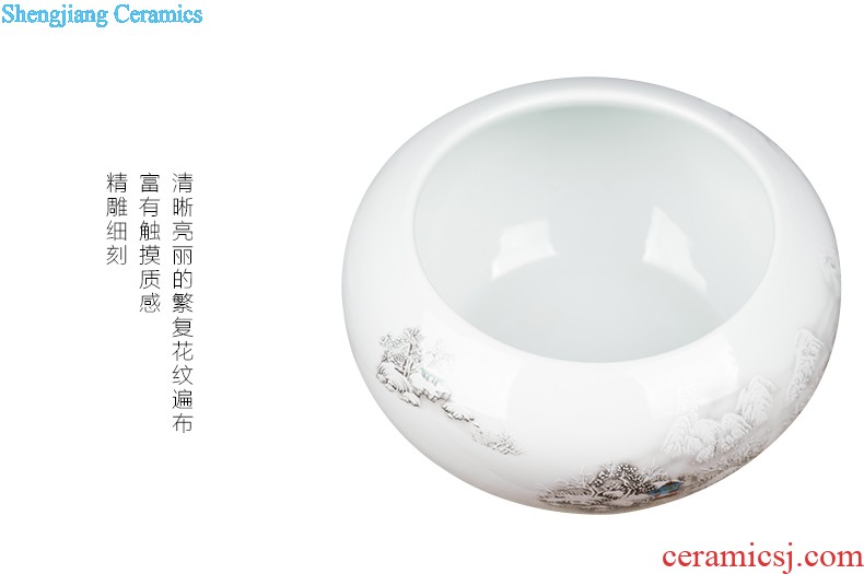 Quintessence of jingdezhen porcelain vase Contracted style ceramic vase furnishing articles sitting room with decorative bottle