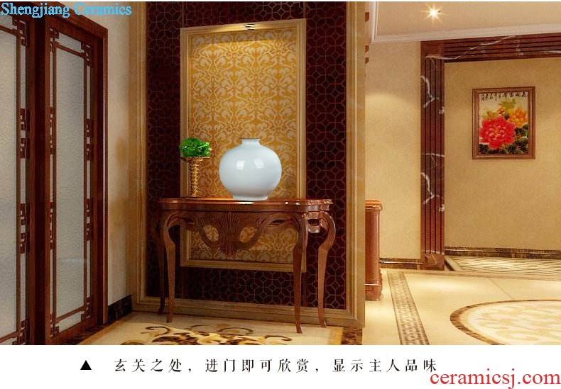 Jingdezhen vase furnishing articles living room contracted white large flower arranging ceramics vase decoration home decoration