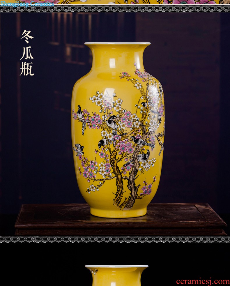 Jingdezhen ceramics vases, flower arranging is furnishing articles of modern Chinese style crystal glaze home sitting room TV ark adornment