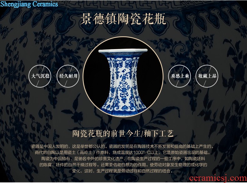 Antique vase of blue and white porcelain of jingdezhen ceramics wine new Chinese style household act the role ofing is tasted the sitting room porch place process