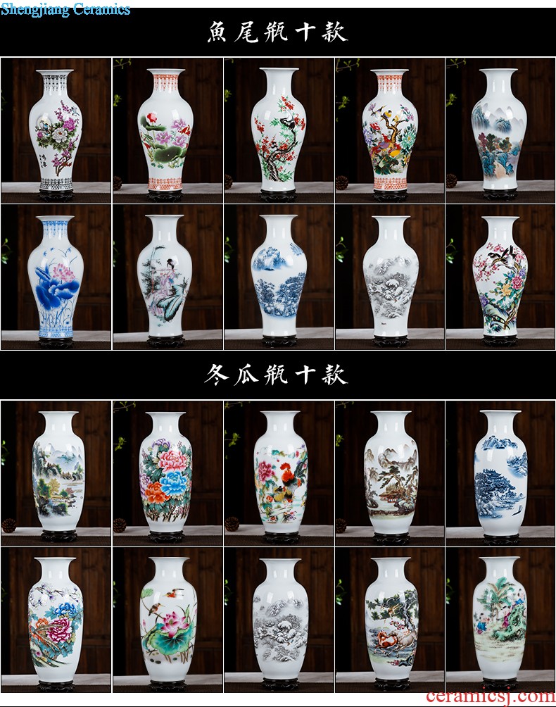 Jingdezhen ceramics furnishing articles act the role ofing is tasted household decoration of Chinese style decoration plate sitting room porch ark TV ark