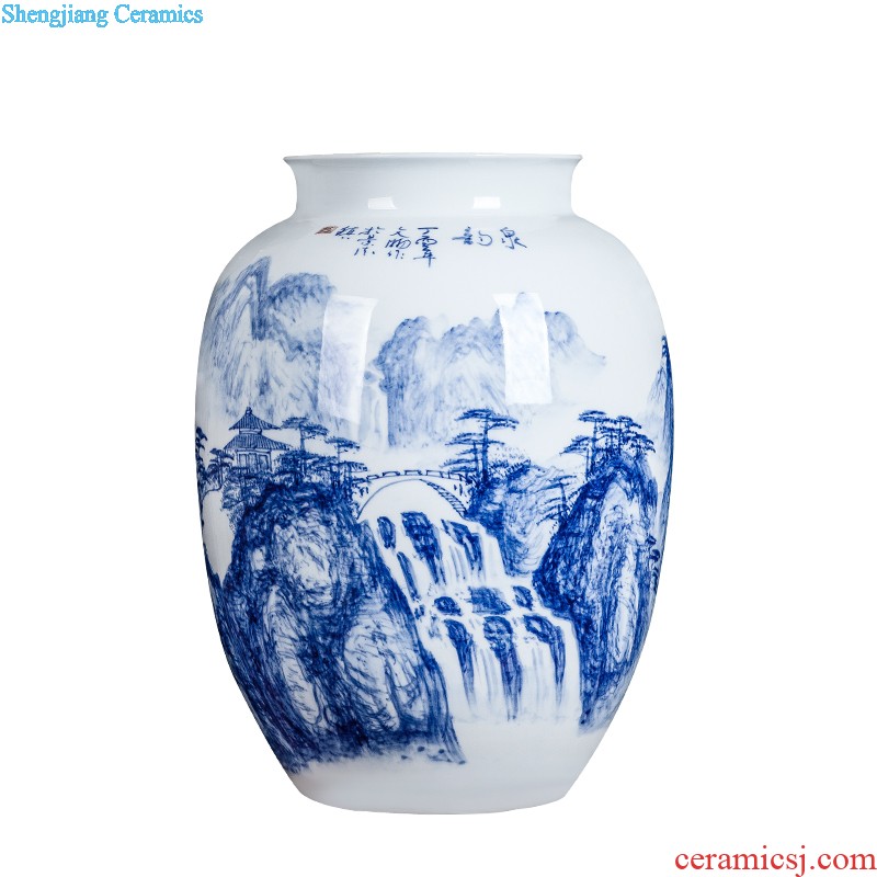 Jingdezhen ceramics furnishing articles act the role ofing is tasted household decoration of Chinese style decoration plate sitting room porch ark TV ark