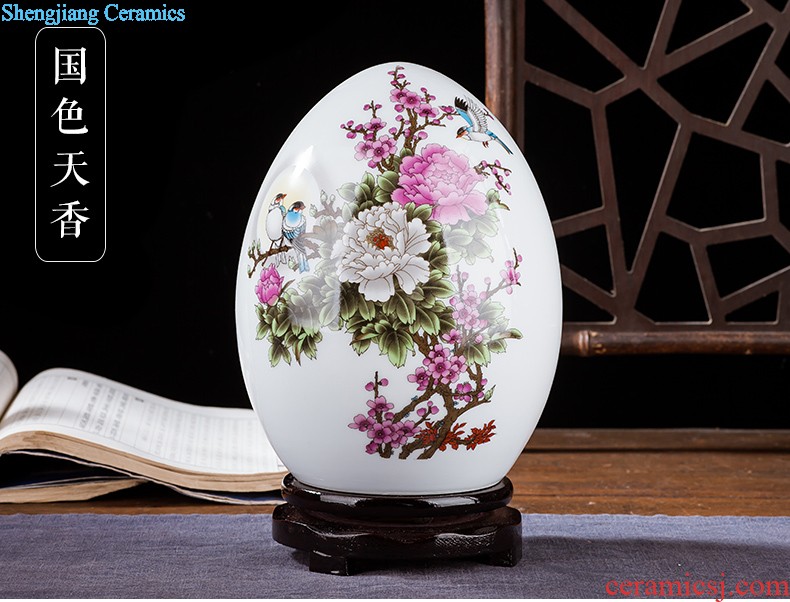 Jingdezhen ceramics flower vase creative modern new Chinese style home sitting room adornment TV ark furnishing articles