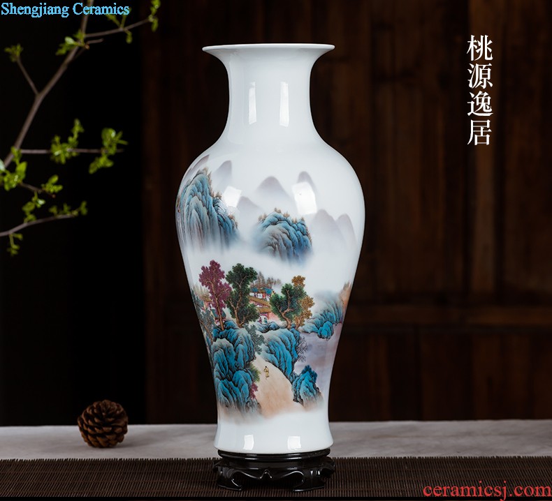 Jingdezhen ceramics furnishing articles act the role ofing is tasted household decoration of Chinese style decoration plate sitting room porch ark TV ark