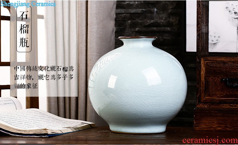 Jingdezhen vase furnishing articles living room contracted white large flower arranging ceramics vase decoration home decoration