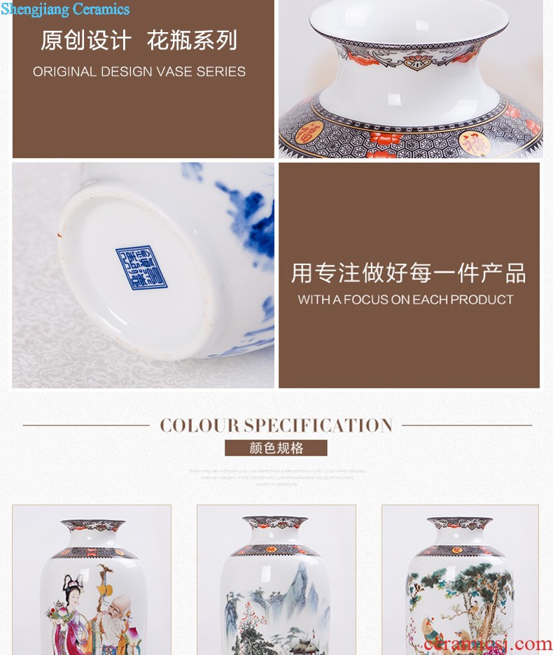 Jingdezhen ceramics design modern vogue to live in the living room beaming pastel yellow vase new home furnishing articles