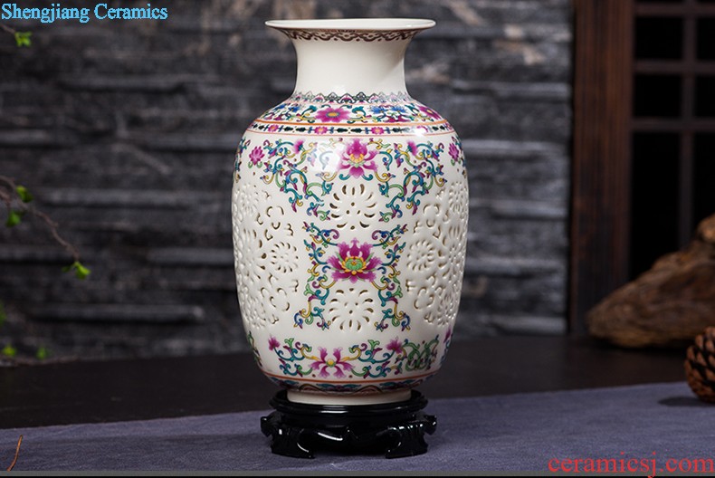 Jingdezhen ceramics modern creative practical household porcelain brush pot office supplies decoration decoration gifts