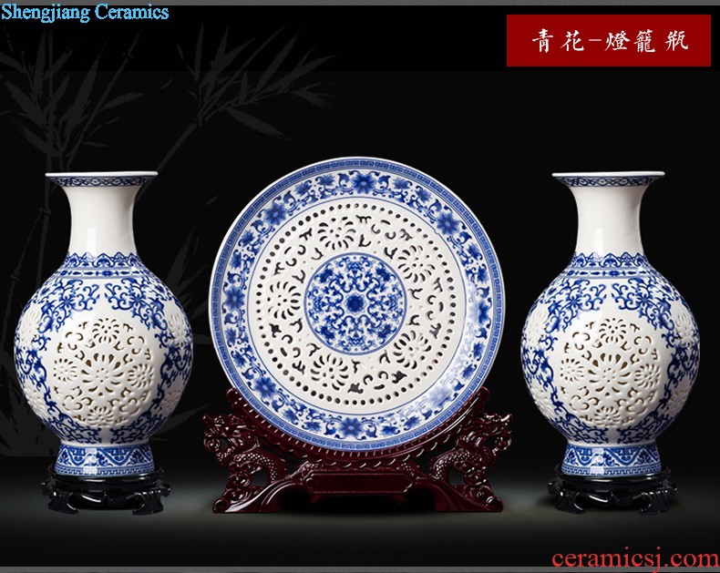 Jingdezhen ceramics modern creative practical household porcelain brush pot office supplies decoration decoration gifts